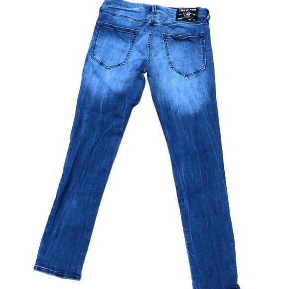 RARE True Religion Jeans Size 33 TONY Blue - Picture 4 of 7